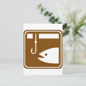 Eislaufzeichen Postkarte (Stehend Vorderseite)