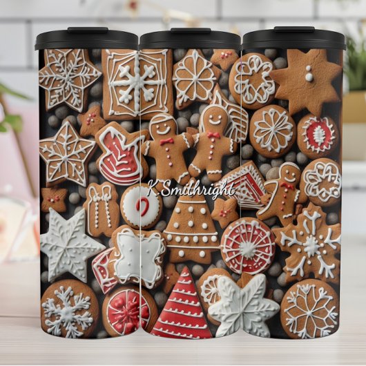 Eislebkuchen-Cookie-Display Thermosbecher