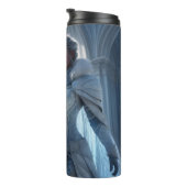 Eismagier mit glitzernder, frostbedeckter Rüstung Thermosbecher (Nach rechts gedreht)