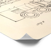 Eismaschine 1969 Patentkunst - Alter Peper Poster (Ecke)