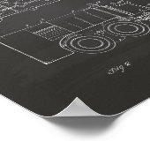 Eismaschine 1969 Patentkunst - Tafel Poster (Ecke)