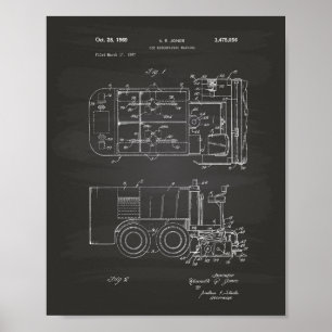 Eismaschine 1969 Patentkunst - Tafel Poster