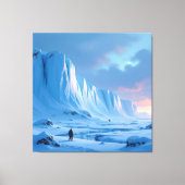 „Eismauer – Das Ende der bekannten Welt“ Leinwanddruck (Vorderseite)