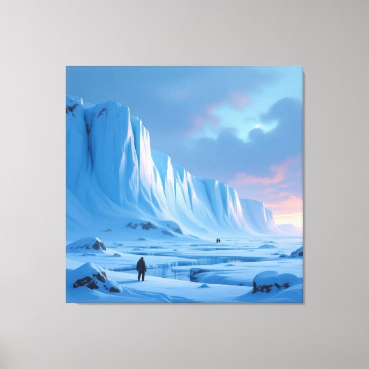 „Eismauer – Das Ende der bekannten Welt“ Leinwanddruck (Vorderseite)