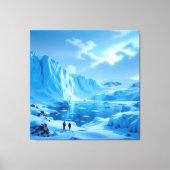 „Eismauer – Das Ende der bekannten Welt“ Leinwanddruck (Vorderseite)