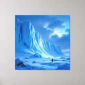 „Eismauer – Das Ende der bekannten Welt“ Leinwanddruck (Vorderseite)