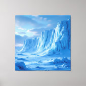 „Eismauer – Das Ende der bekannten Welt“ Leinwanddruck (Vorderseite)