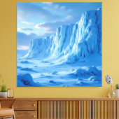 „Eismauer – Das Ende der bekannten Welt“ Leinwanddruck (Insitu (Wohnzimmer))