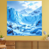 „Eismauer – Das Ende der bekannten Welt“ Leinwanddruck (Insitu (Wohnzimmer))