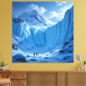 „Eismauer – Das Ende der bekannten Welt“ Leinwanddruck (Insitu (Wohnzimmer))