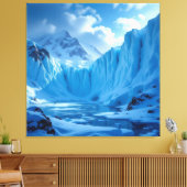 „Eismauer – Das Ende der bekannten Welt“ Leinwanddruck (Insitu (Wohnzimmer))