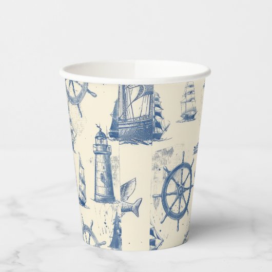 Eismeer-inspiriert Deta Pappbecher (Links)