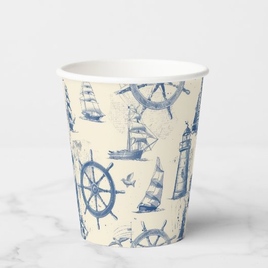 Eismeer-inspiriert Deta Pappbecher (Vorderseite)