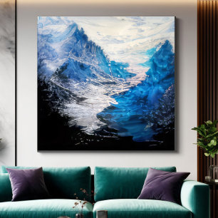 Eismeer-Leinwandkunst Leinwanddruck