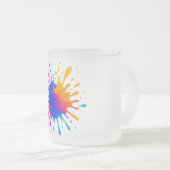 Eismilchglas-Kaffeetasse Mattglastasse (VorderseiteRechts)