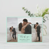 Eisminze in den letzten 3 Fotos - Vielen Dank für Dankeskarte (Stehend Vorderseite)