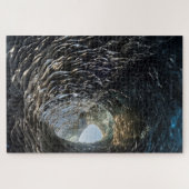 Eisöffnung in einer Eishöhle Puzzle (Horizontal)