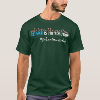 Eispackungslösung Schulverletzung Lustige Schulkra T-Shirt