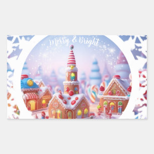 Eispalast/Winter-Ball/Kranz/ Rechteckiger Aufkleber