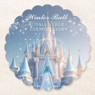 Eispalast/Winterball/Untersetzer Papier Untersetzer