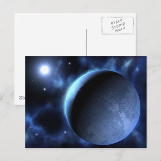 Eisplanet Postkarte (Vorne/Hinten)
