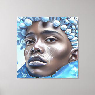 Eisprinz Melanin Black Boy Magic Bruh Winter Bro Leinwanddruck