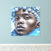 Eisprinz Melanin Black Boy Magic Bruh Winter Bro Leinwanddruck (Insitu (Holzboden))