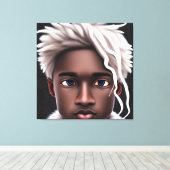 Eisprinz Melanin Black Boy Magic Bruh Winter Bro Leinwanddruck (Insitu (Holzboden))