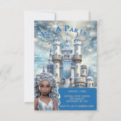 Eisprinzess Einladung (Vorderseite)