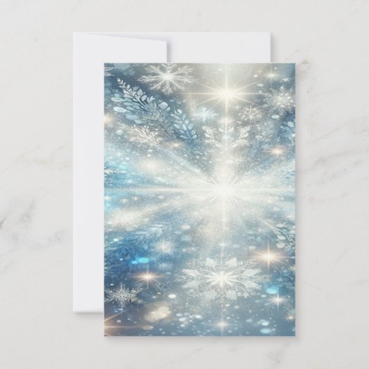 Eisprinzess Einladung (Rückseite)