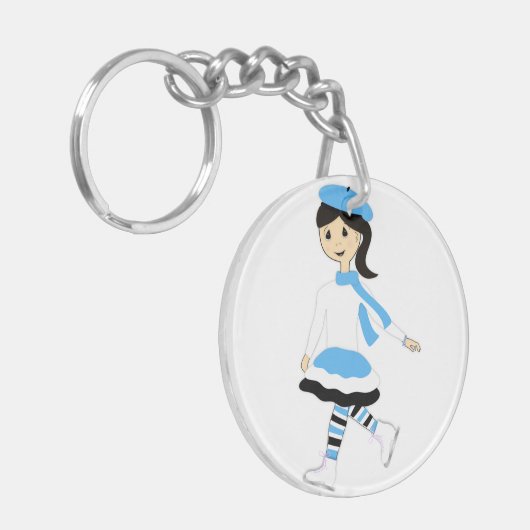 Eisprinzess Schlüsselanhänger (Vorderseite links)