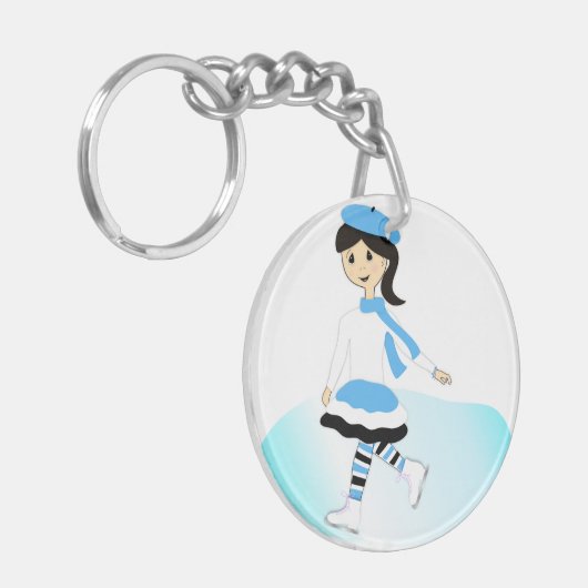 Eisprinzess Schlüsselanhänger (Vorderseite links)