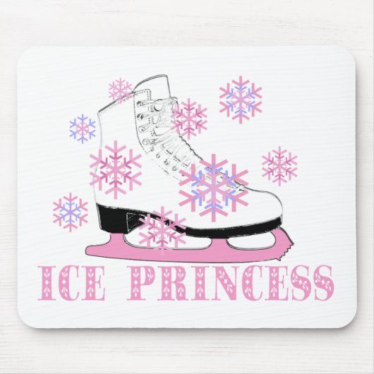 Eisprinzessin Schlittschuh Mousepad (Vorne)