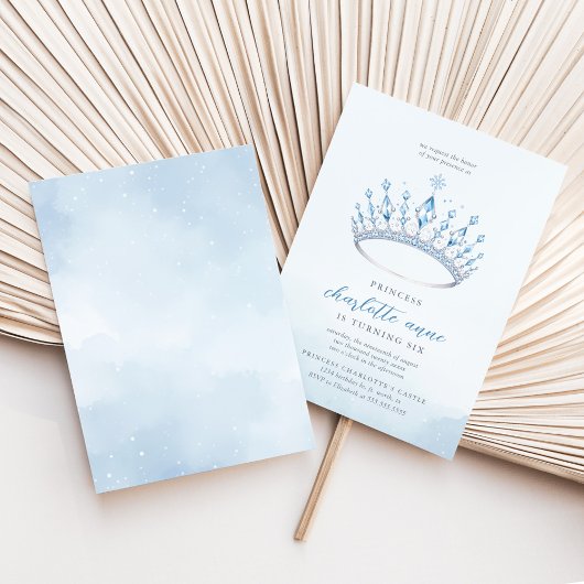 Eisprinzessin Winter Girl Geburtstag Einladung