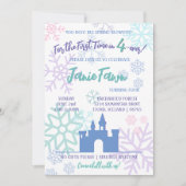 Eisprinzessin zum 4. Geburtstag | Vorlage (Vorderseite)