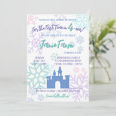 Eisprinzessin zum 4. Geburtstag | Vorlage (Stehend Vorderseite)