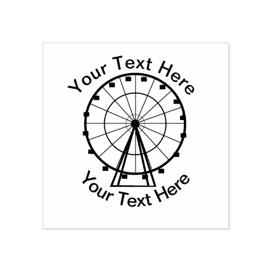 Eisrad - Cuztomizierbar Gummistempel (Prägung)