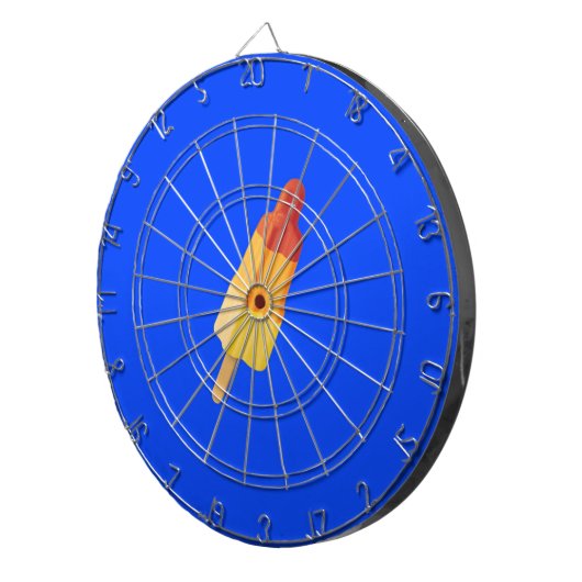 Eisrakete Dartscheibe (Vorderseite rechts)