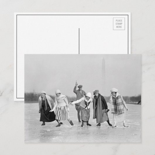 Eisrennen, 1925 postkarte (Vorne/Hinten)