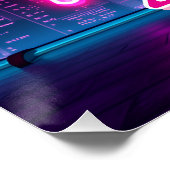 Eisriesen Retro Weltraum-Patrouille Poster (Ecke)