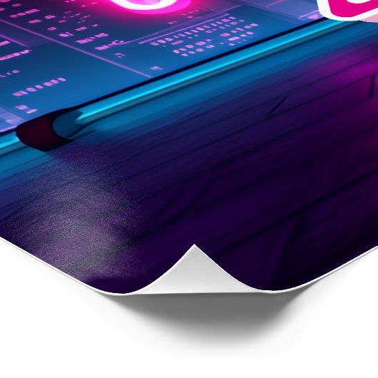 Eisriesen Retro Weltraum-Patrouille Poster (Ecke)