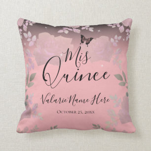 Eisrosa Extravagante Rose Mis Quince Pink Throw Ki Kissen