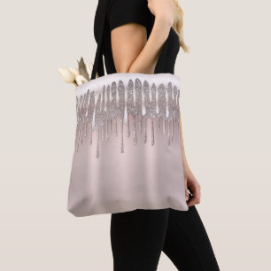 Eisrosa Roségold Diamant Glitter Funkeln Nassglanz Tasche