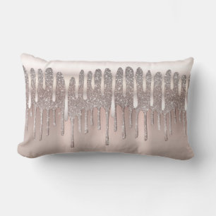Eisrosa Roségold Diamant Glitter Funkeln Tröpfelnd Lendenkissen