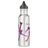 Eisschlittengurke - Rosenstar Edelstahlflasche (Links)