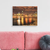 Eisschmelze teilweise auf dem Charles River in Bos Leinwanddruck (Insitu (Wohnzimmer))