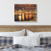 Eisschmelze teilweise auf dem Charles River in Bos Leinwanddruck (Insitu (Schlafzimmer))