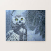 Eisschnee-Owl Vogel Winterwald Jigsaw Puzzle (Horizontal)