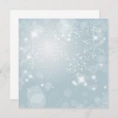 Eisschneeflocken Einladung (Vorne/Hinten)