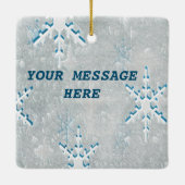 EisSchneeflocken Keramik Dekoration (Rückseite)